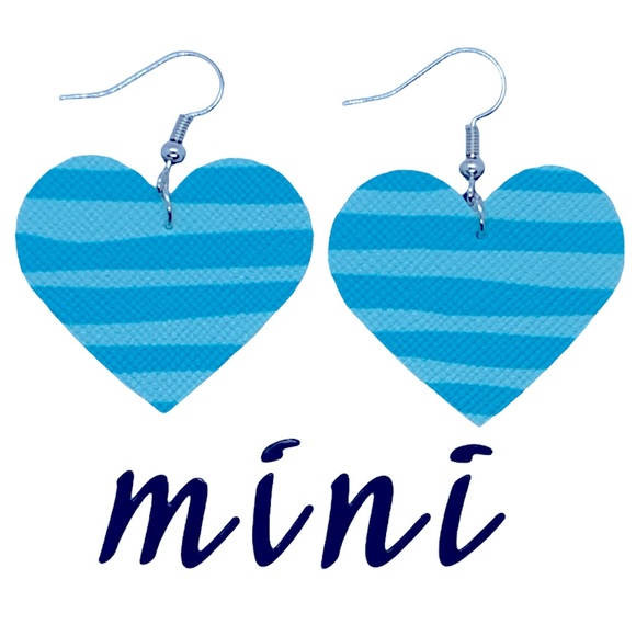 Jewelry - 🖤Pick Any 3 for $12🖤 Faux Leather Dangle Earrings Heart